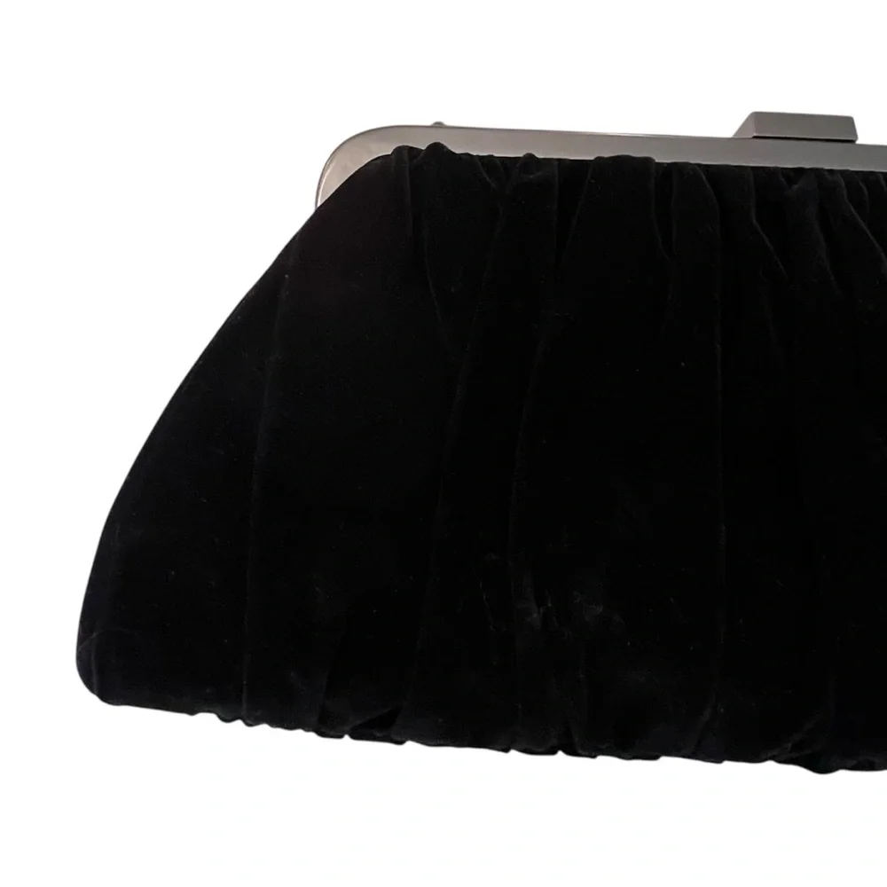 Mary Kay Black Velvet Evening Bag Handbag 2007 New‎ Holiday Wishes Formal Party